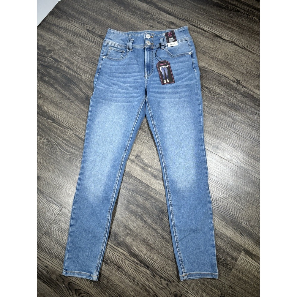 No Boundaries NOBO Womens Juniors High Rise Corset Skinny Fit Jeans Size 11 NWT